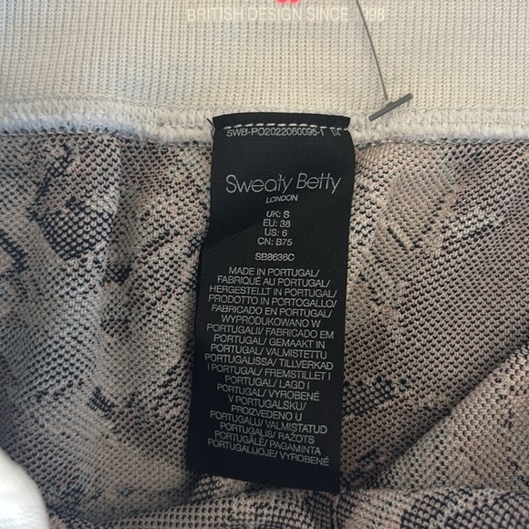 Sweaty Betty Base Layer Leggings in Blue Glacier Jacquard Size Small NWT - Picture 6 of 8